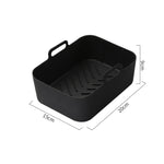 Silicone Air Fryer Accessory Set 8 Inch Silicone Liner Basket with Gloves Grill Brush Reusable Oven Accessory Air Fryer Liner for 8 to 10 QT Ovens Microwave Accessory