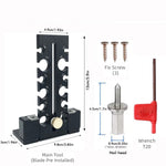 Woodworking Adjustable Dowel Maker Jig 7mm-18mm Carbide Blade Double-edged Cutting Aluminum Alloy Electric Drill Milling Tool