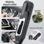 LinkMejor Ratchet Bike Repair Tool Kit Multi Functional Tire Lever Hook Magnetic Bit Storage 103g Lightweight Cycling Accessory