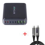[GaN Tech] LinkMejor® BW-S26 250W 8-Port USB PD Charger 3USB-A+5USB-C PD3.0 QC3.0 AFC FCP PPS APPLE Fast Charging Desktop Charging Station EU Plug for iPhone 15 14 13 for Samsung Galaxy Z Flip4 for MacBook Pro for Airpods for Apple Watch