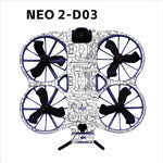 LinkMejor Waterproof PVC Stickers Drone Body Skin Protective Arm Remote Control Protector for DJI NEO 2 RC Drone