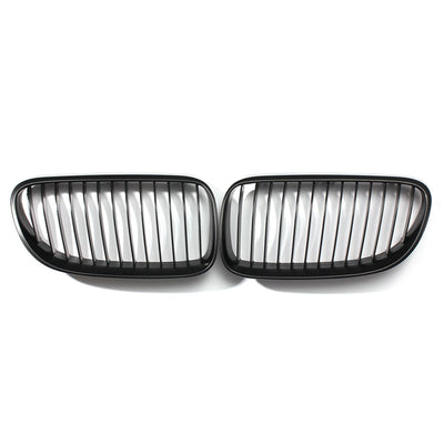 Front Kidney Grille Grills Matte Black for BMW E92 E93 3-Series LCI Face Lift 2DR