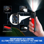 LinkMejor YC8001 800LM Flat LED Flashlight Type-C Rechargeable EDC Torch with Tail Magnet IP67 Waterproof Built-in1000 mAh Battery Lantern