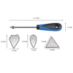 Paint Scraper Set Interchangeable Blades High Quality 50 Steel Ergonomic Handle Lightweight Design Professional Paint Removal Tool