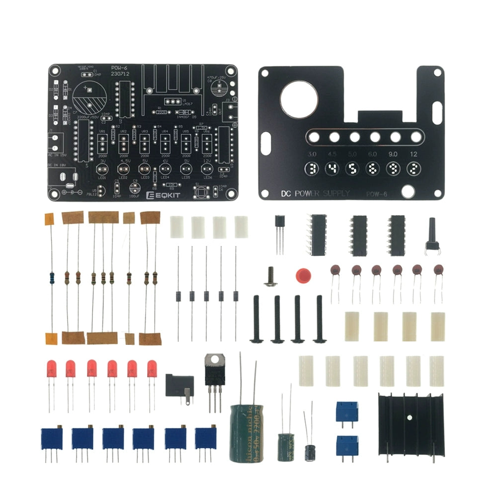 LinkMejor CNC Regulated Power Supply Kit Adjustable with Voltage Indication Electronic DIY Production