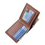 Retro Men's PU Leather Short Wallet Slim Bifold Purse Credit Card Holder Card Case Wallet Gifts For Men Card Holder Purse Men