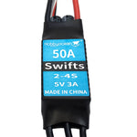 Hobbyocean 50A ESC 2-4S with 5V/3A BEC XT60 Plug For RC Airplane Fixed Wing Jet
