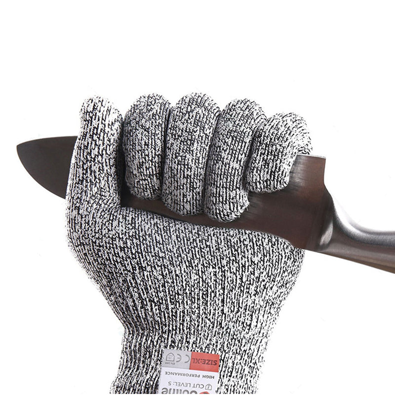 IPRee Level 5 Cut Proof Stab Resistant Wire Metal Glove Kitchen Fishing Cuts Gloves for Oyster Shucking Fish Gardening Safety Gloves