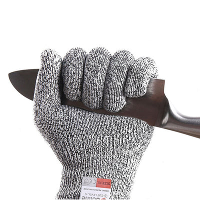 IPRee Level 5 Cut Proof Stab Resistant Wire Metal Glove Kitchen Fishing Cuts Gloves for Oyster Shucking Fish Gardening Safety Gloves