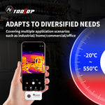 AV TOOLTOP T3 Thermal Imaging Camera 96x96 Resolution -20°C to 550°C Compact Portable Android Compatible Professional Temperature Measurement