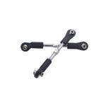 2PCS LinkMejor 8124 Metal 75-85mm Steering Rod for 9116 08427 1/8 Rc Car Model Parts