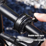 LinkMejor Bicycle Bell Invisible Cycling Safety Signal Warning Sound Loud and Clear Ringtone Fashion Horn MTB Bike Accessories