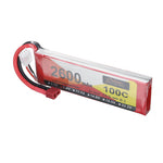 LinkMejor Power 7.4V 2600mAh 100C 2S LiPo Battery T Plug for RC Car