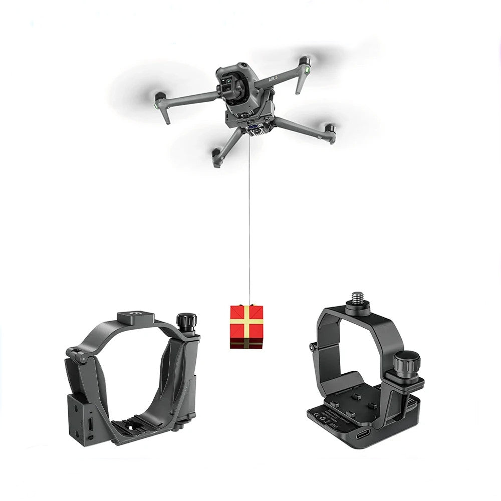 LinkMejor Light-Sensitive Control Airdrop Air Dropping System Remote Thrower Transport Gift Delivery Device for DJI AIR 3 RC Drone