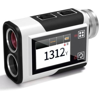 LinkMejor Golf Rangefinder 1312 Yards Slope Compensation 2.4 Inch Touchscreen 6X Magnification Flag Lock Vibration Rechargeable USB-C Golf Accessories IP54 Water Resistant