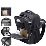LinkMejor Backpack Men's Shoulder Bag 15.6 Laptop Computer Bag Casual Sports Travel Backpack Breathable Large Capacity USB Charging Backpack
