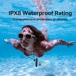 Baseus IPX8 Certificated Waterproof Phone Pouch Bag Explosion-proof Anti-fog Airbag Case with Lanyard For Phones Under 7.2 Inches For Samsung Galaxy S23 Ultra For Samsung Galaxy S23 Ultra For iPhone 14 Pro Max
