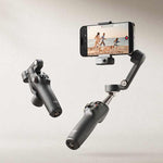 LinkMejor Osmo Mobile 7P Phone Stabilizer with Smart Tracking Module 3-Axis Built-in Extension Rod & Tripod Foldable Portable Mobile Gimbal Support Quick Release