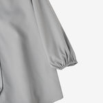 LinkMejor Women's Blouse Commute New Fashion Lantern Sleeve V-Neck Lapel Solid Office Top Shirt