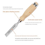 LinkMejor 4pcs Woodworking Chisel Set High Carbon Chromium Steel Maple Handles 6mm 12mm 20mm 26mm Professional Tool Kit Carving Sculpting Sharp Blades