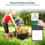 SGW08MZ Tuya Zigbe 2 Zones Smart Irrigation Timer Digital Programming Watering Schedules Sprinkler Drip Irrigation System Voice Control with Alexa Google Assistant