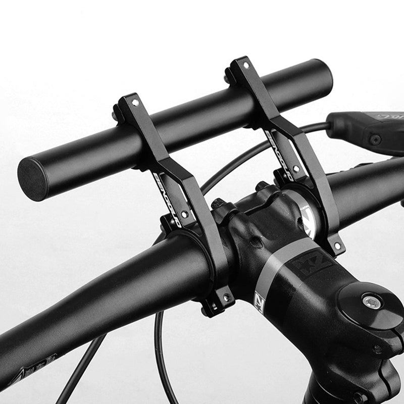 LinkMejor Detachable Bike Extended Bracket Aluminum Alloy Firmly Waterproof Rust-proof Lightweight Double Bars Suit for 20-30mm Handlebar
