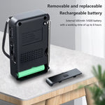 TG-66 Portable Radio AM FM SW Pocket Radio with Rechargeable Battery Good Reception Supports Wired Earphone Mini FM Receiver Radios