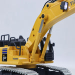 YI GONG 520 1/50 2.4G Full-Channel RC Car Screw Rod Excavator Alloy Bucket Track Simulation Engineering Electric Lifting Remote Control Construction Light Sound Vehicles Models Kids Children Toys