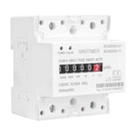 LinkMejor Din Rail Single Phase Electronic Energy Meter AC 220V 100A kWh Counter Consumption Analog Electricity Gague Wattmeter 50HZ