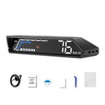 Car Digital Speedometer Head Up Display 4.6 Inch Screen RPM Water Temperature Voltage Fuel Consumption Turbo Pressure Engine Load Multifunctional Vehicle Meter