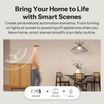 LinkMejor MINI-2GS MINI DUO 2-Gang Matter Over WiFi Smart Switch Dual Load Control Detach Relay Mode Compatible Alexa Apple Home