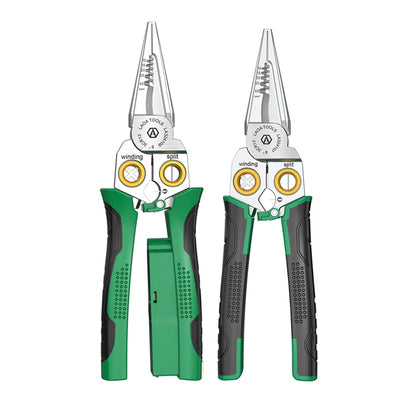 LinkMejor Multi-Functional Stainless Steel Wire Stripper 7-in-1 and 8-in-1 Models High Precision Electrical Tools Ergonomic Design and Shear Capacity 25 mm²