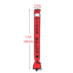 1.2m*15cm Scuba Diving High Quality Scuba Diving Inflatable Safety Sausage Signal Surface Buoy (SMB) Tube
