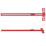 LinkMejor TS-24 Scribing Ruler Multi-Function 400mm/600mm Snap-In Slider 360° Marking Thickened Base Adjustable Length 400mm/600mm for Precision Tasks