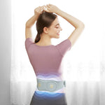LinkMejor W7 Waist Massager 6 Modes 9 Intensity Levels TENS Pulse Heat Therapy Lightweight Portable Waist Massager Belt