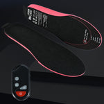 LinkMejor 1 Pair EVA Unisex Electric Heated Insoles Wireless Remote Control Thermal Rechargeable Smart Heating Warm Pad for Winter Sports