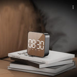 LinkMejor Clock Student Alarm Clock Plug-In Dual-Purpose Large Screen Display Digital Clock Voice-Controlled Temperature Clock