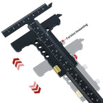 Premium Sliding Marking Gauge Aluminum Alloy Scribing Measuring Tool with Precision Depth Gauge And T-Square Ruler
