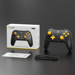 EasySMX S10 Lite Wired bluetooth Gaming Controller with Hall Joystick 9-Axis Motion Control Turbo Function 4-level Vibration Adjustable 1000mAh Battery 2 Programmable Buttons for Nintendo Switch 2 PC Android iOS SteamOS