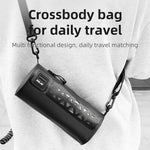 LinkMejor Bike Handlebar Bag Large Capacity Waterproof Bicycle Front Bag With Shoulder Strap Portable Cycling Storage Pannier For MTB Road Bike