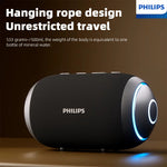 PHILIPSTAS3209 IPX7 Waterproof Speaker Portable bluetooth 5.3 Speaker 57mm Large-sized Speaker Shocking Bass RGB Lighting TWS Hands-free Call Support AUX TF Card Playback Outdoors Speakers