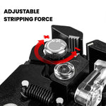 [EU Direct]KAIWEETS KWS-103 Multifunctional Wire Stripper 10-24AWG Stripping 10-22AWG Crimping Adjustable Stopper TPR Handle