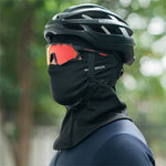 LinkMejor Outdoor Winter Warm Cycling Headwear Fleece Windproof Thermal Face Mask Neck Head Cover for MTB Riding Skiing Helmet Liner