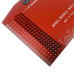 Mohoo Aluminum Alloy Woodworking Saddle Layout Square Gauge 3D Mitre Angle Measuring Template Tool Carpenter Layout Ruler