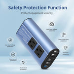 500W Peak Car Power Inverter DC 12V to AC 110V LCD Display Dual AC Outlets 4 USB Car Charger for Car Home Laptop Truck