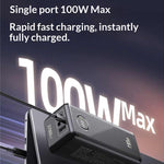 Yisenneng PB6100 PD100W 99.9Wh 27000mAh Power Bank with LED Display External Battery Power Supply with 2 Inputs & 4 Outputs Fast Charging for iPhone 17 17 Pro 16 Pro Max 15 14 for Huawei Mate XTs for XIaomi 17pro for OPPO