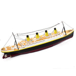 LinkMejor 757 1/325 2.4G 80cm Simulation Titanic RC Boat Electric Ship Model with Light RTR Toys