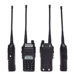 LinkMejor UV-82 8W 10KM Tri-Power Modes Dual PTT Walkie Talkie Portable VHF UHF Two Way Radio Ham