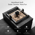 [EU/US Direct] ATOMSTACK Swift 7W Portable Laser Engraver 300x300mm 10000mm/min DIY Laser Cut Engraving Machine for Wood and Metal Dark Acrylic Glass Metal