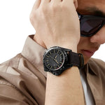 LinkMejor Men Casual Sport Watch Calendar Quartz Wrist Watch Waterproof Shock Resistant Men Watches Leather Strap